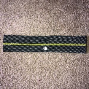 Black/Yellow Lululemon Headband